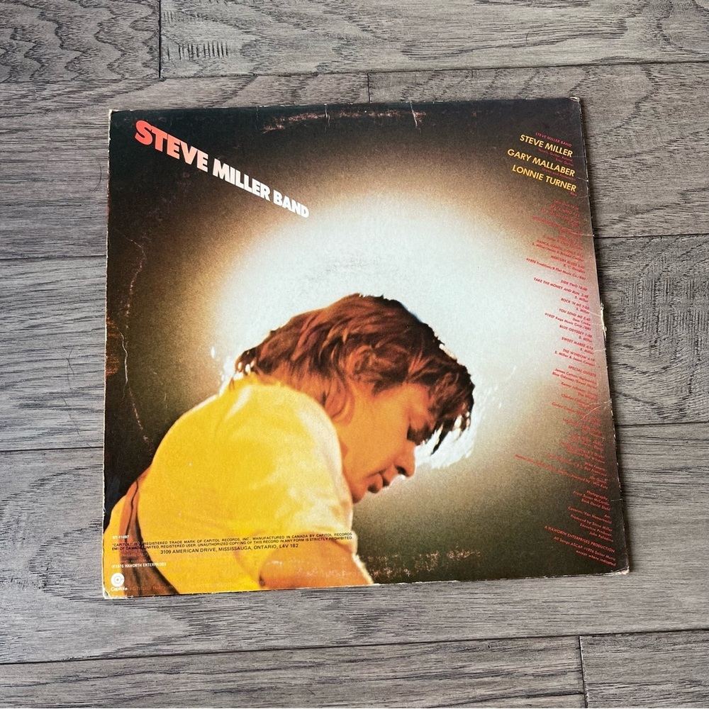 Steve Miller Band Vinyl Record